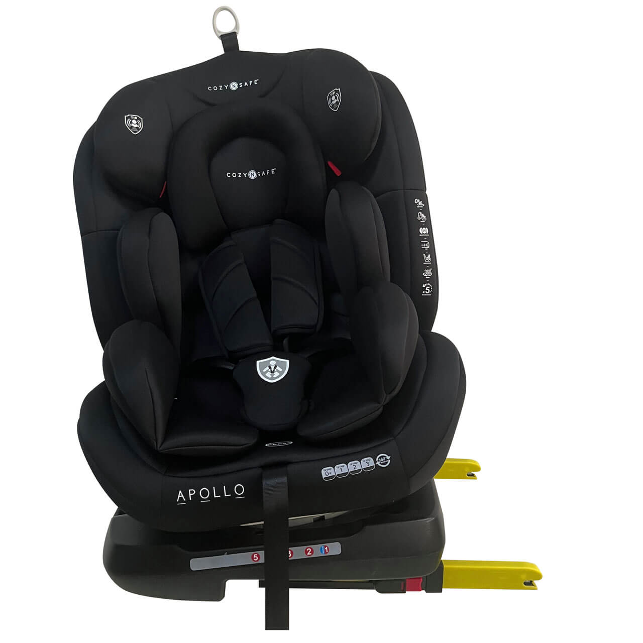 Cozy N Safe Apollo Group 0+/1/2/3 360° Car Seat - Black