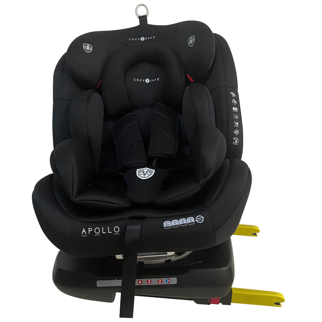 Cozy N Safe Apollo Group 0+/1/2/3 360° Car Seat - Black