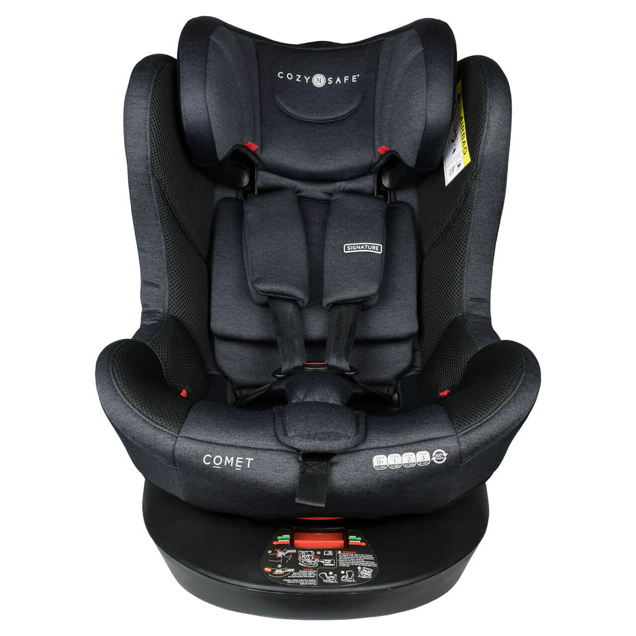 Cozy N Safe Comet 360 0+/1/2/3 Car Seat - Black
