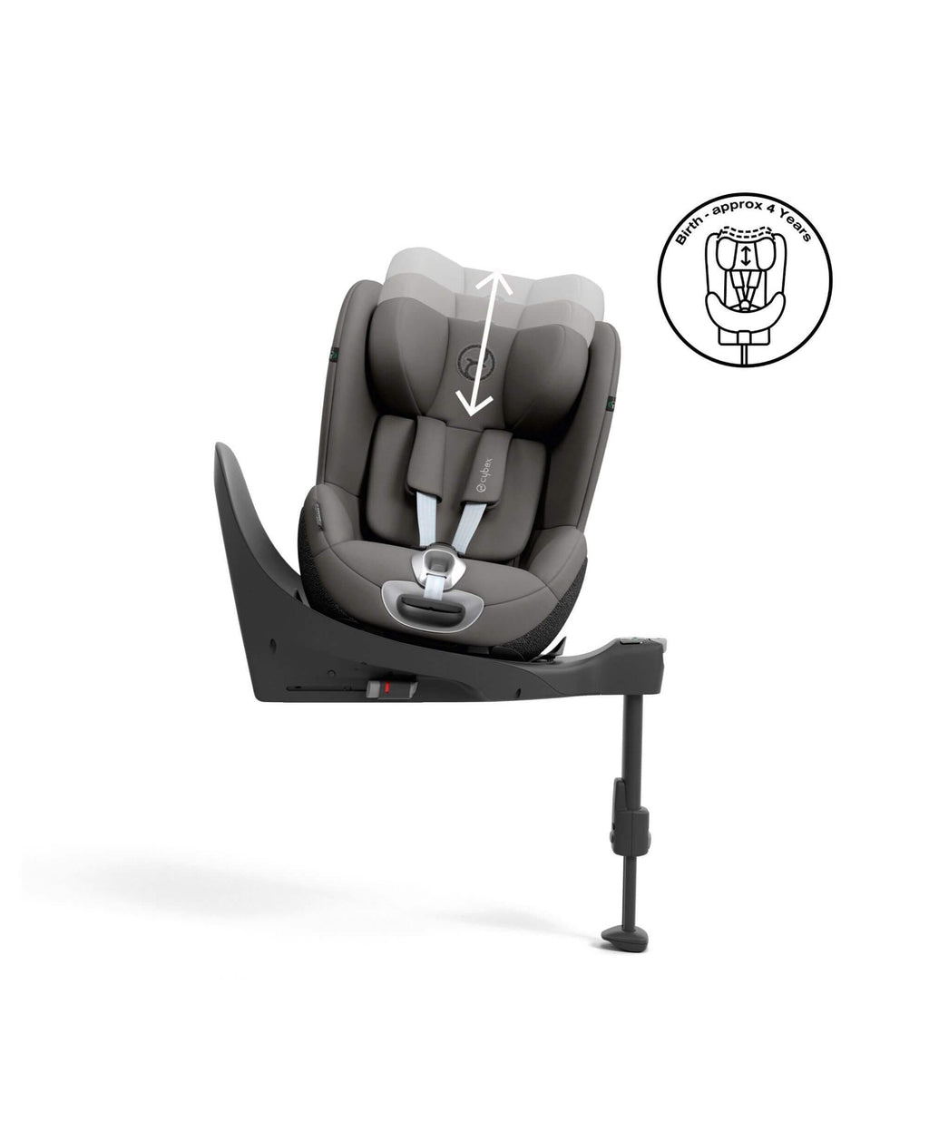CYBEX Sirona T i-Size 360° Rotating Toddler Car Seat - Mirage Grey