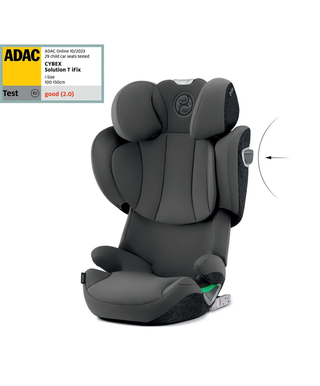Cybex Solution T i-Fix High-back Booster Car Seat in Grey