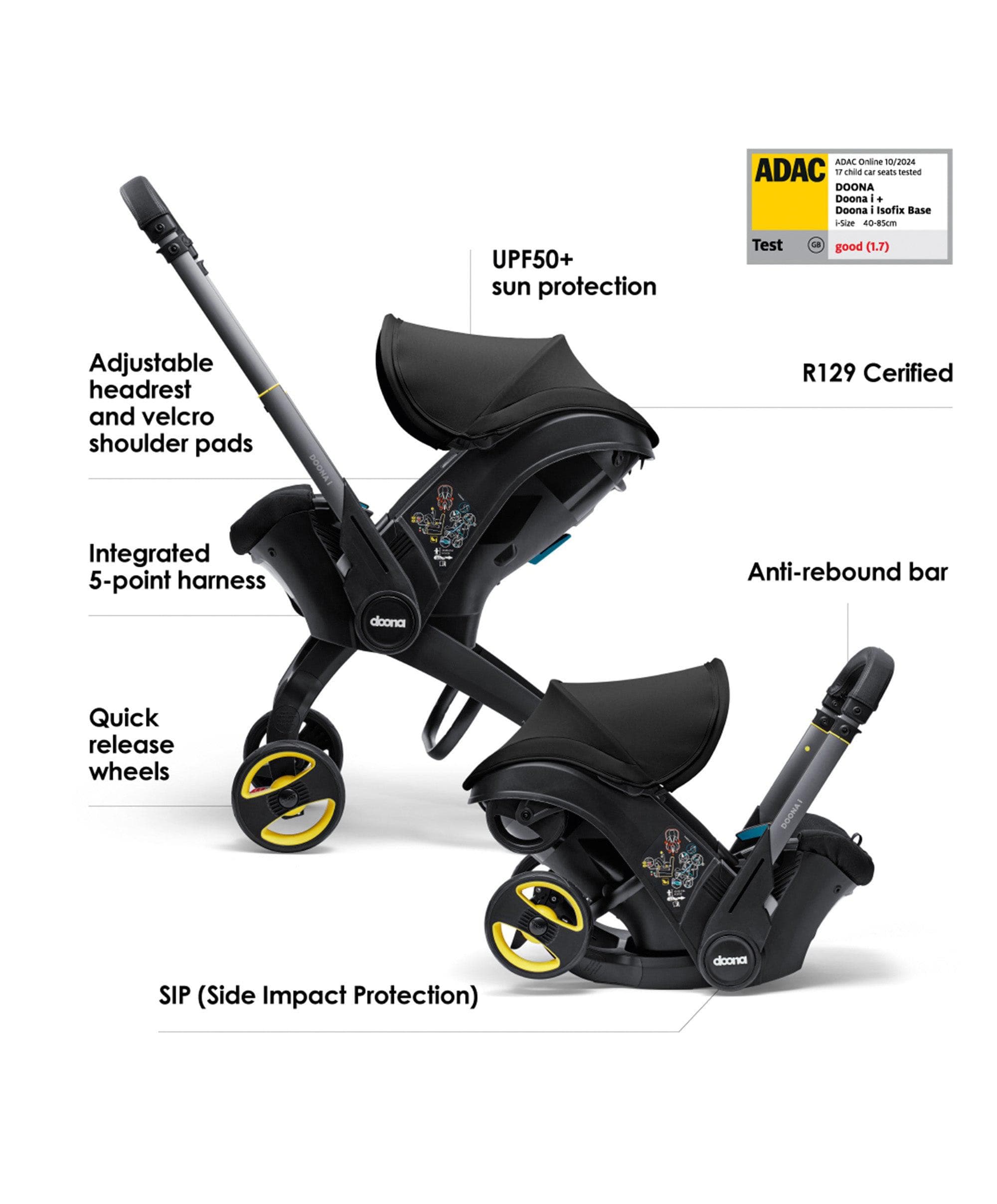Doona i Car Seat & Stroller - Nitro Black