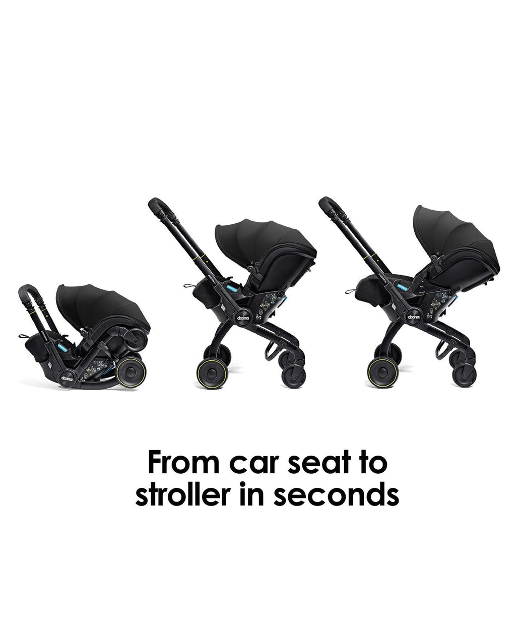 Doona X Car Seat & Stroller - Nitro Black