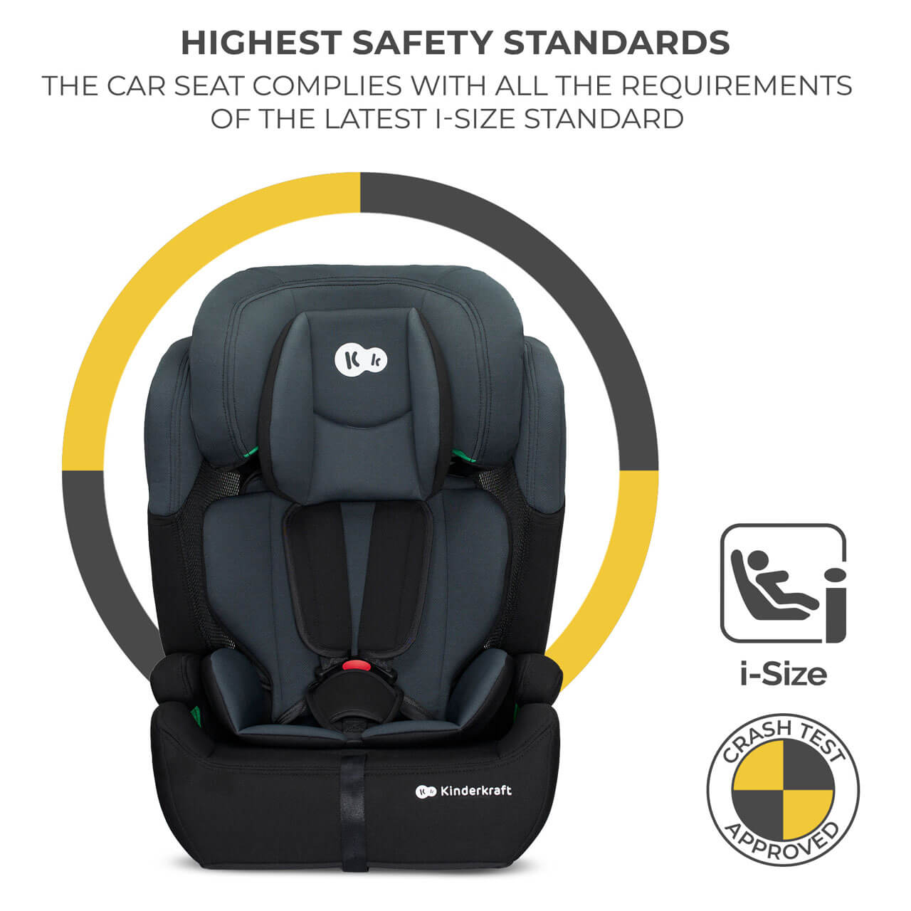 Kinderkraft Comfort Up iSize Car Seat - Black
