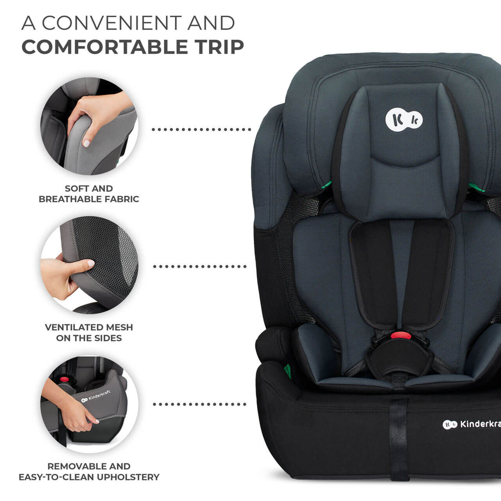 Kinderkraft Comfort Up iSize Car Seat - Black