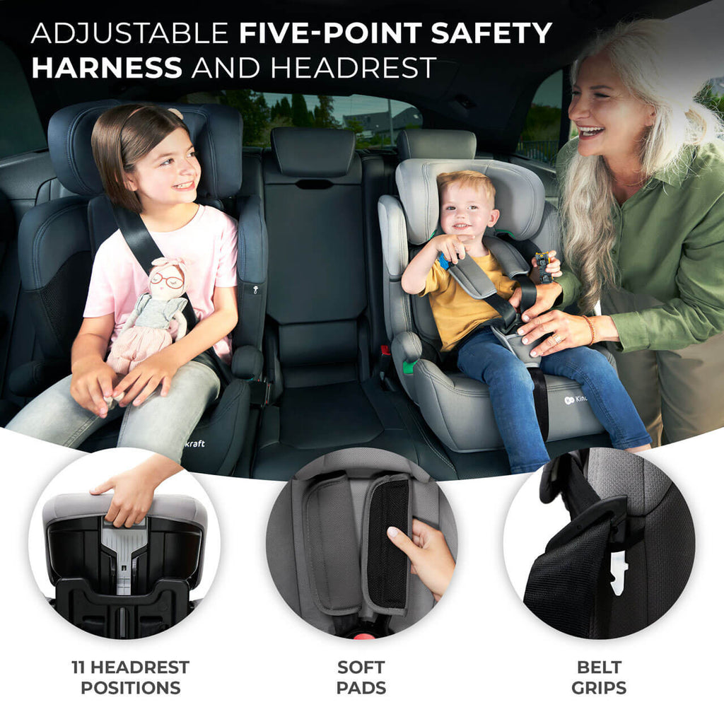 Kinderkraft Comfort Up iSize Car Seat - Grey