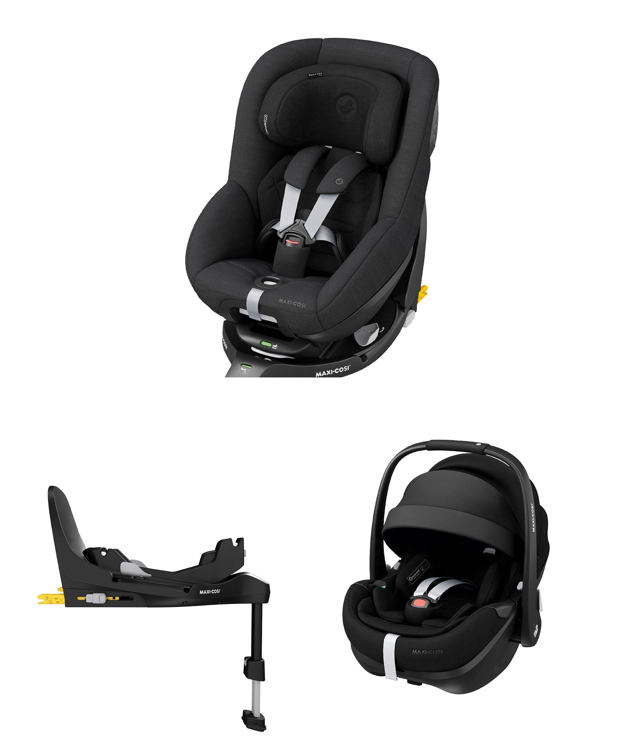 Maxi-Cosi Pebble 360 Pro&sup2; Bundle with Pearl 360 Pro Car Seat & FamilyFix 360 Pro ISOFIX Base
