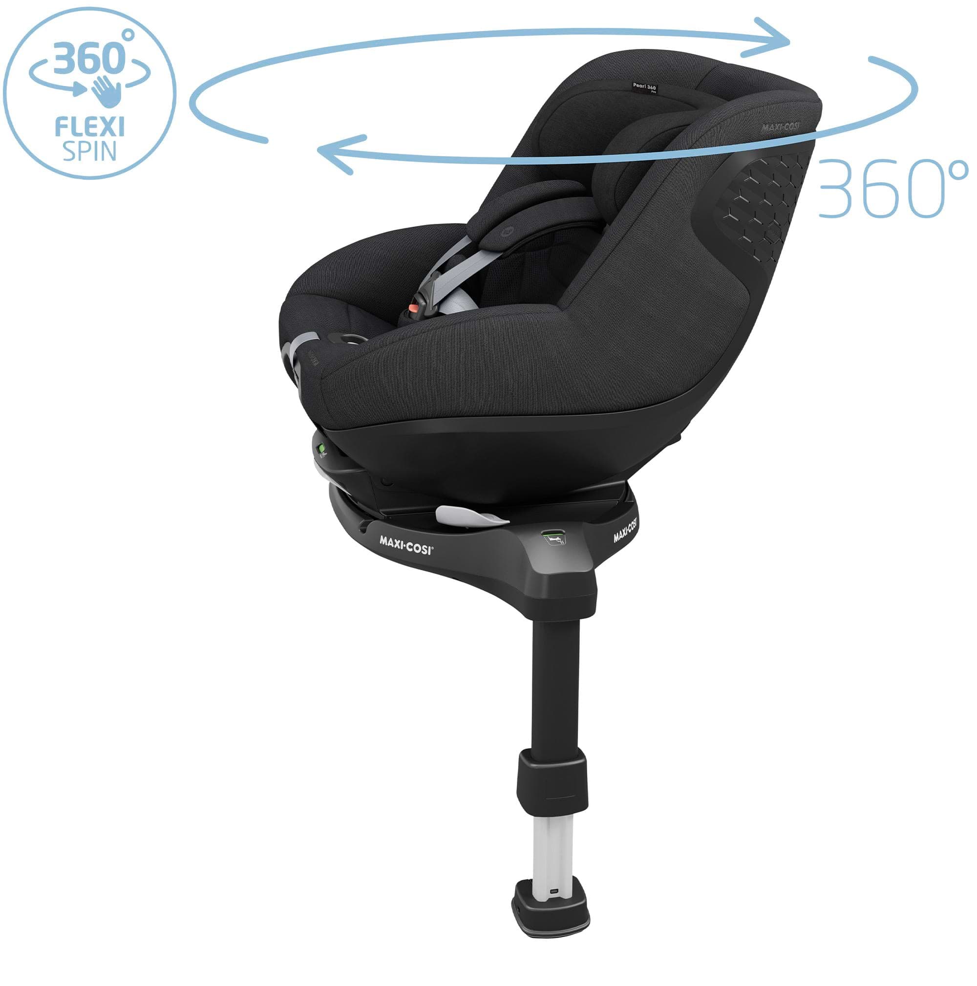 Maxi-Cosi Pearl 360 Pro Car Seat - Authentic Black